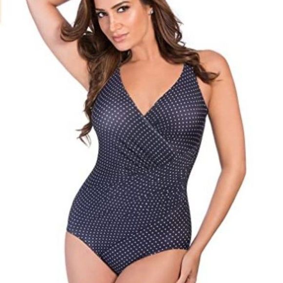 Miraclesuit Women's V-Neckline One Piece Swimsuit